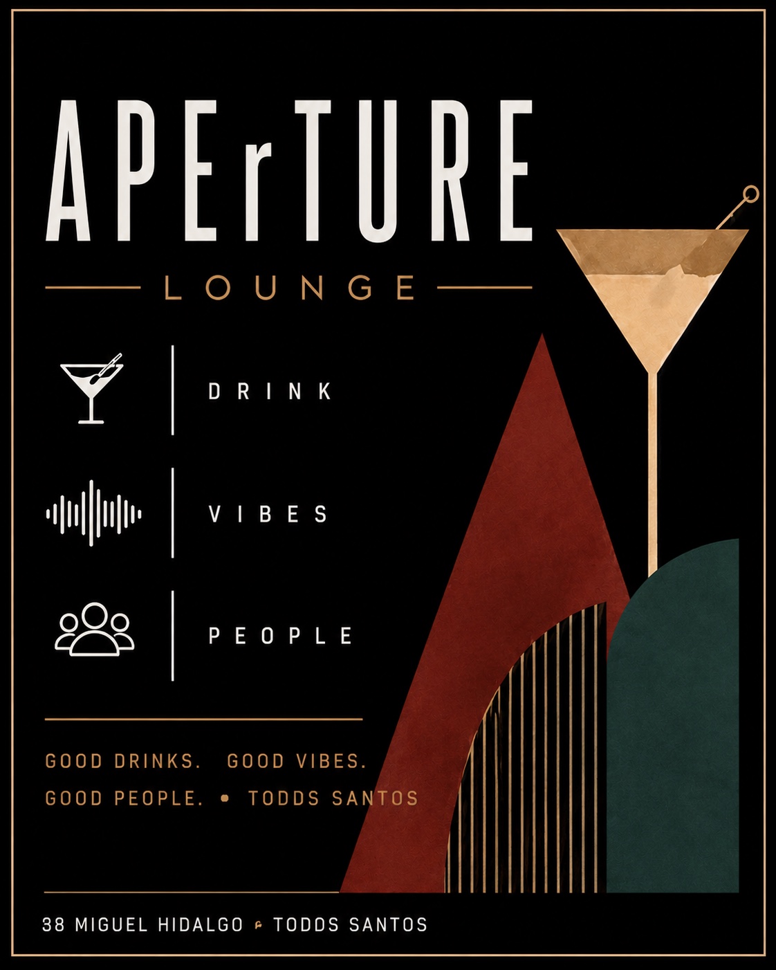 Aperture lounge is open! poster