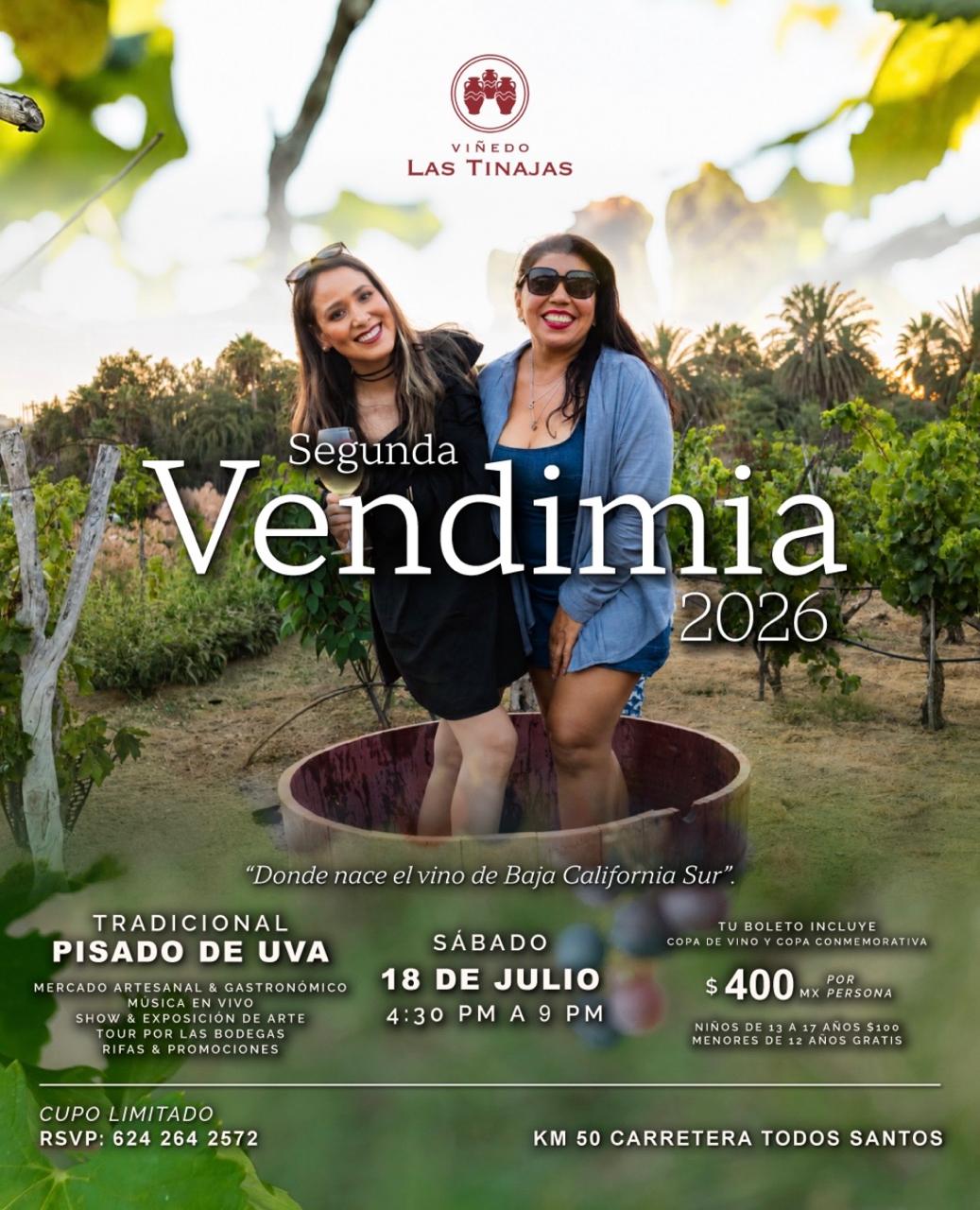 SEGUNDA VENDIMIA 2026 VIÑEDO LAS TINAJAS poster