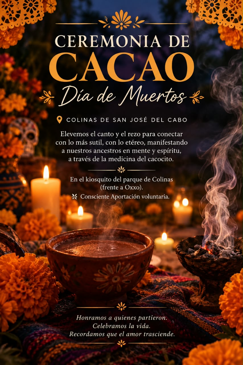 Cacao Ceremony - Day of the Dead poster