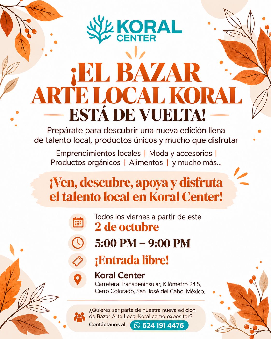Bazar Arte Local Koral — Friday makers market (Koral Center)