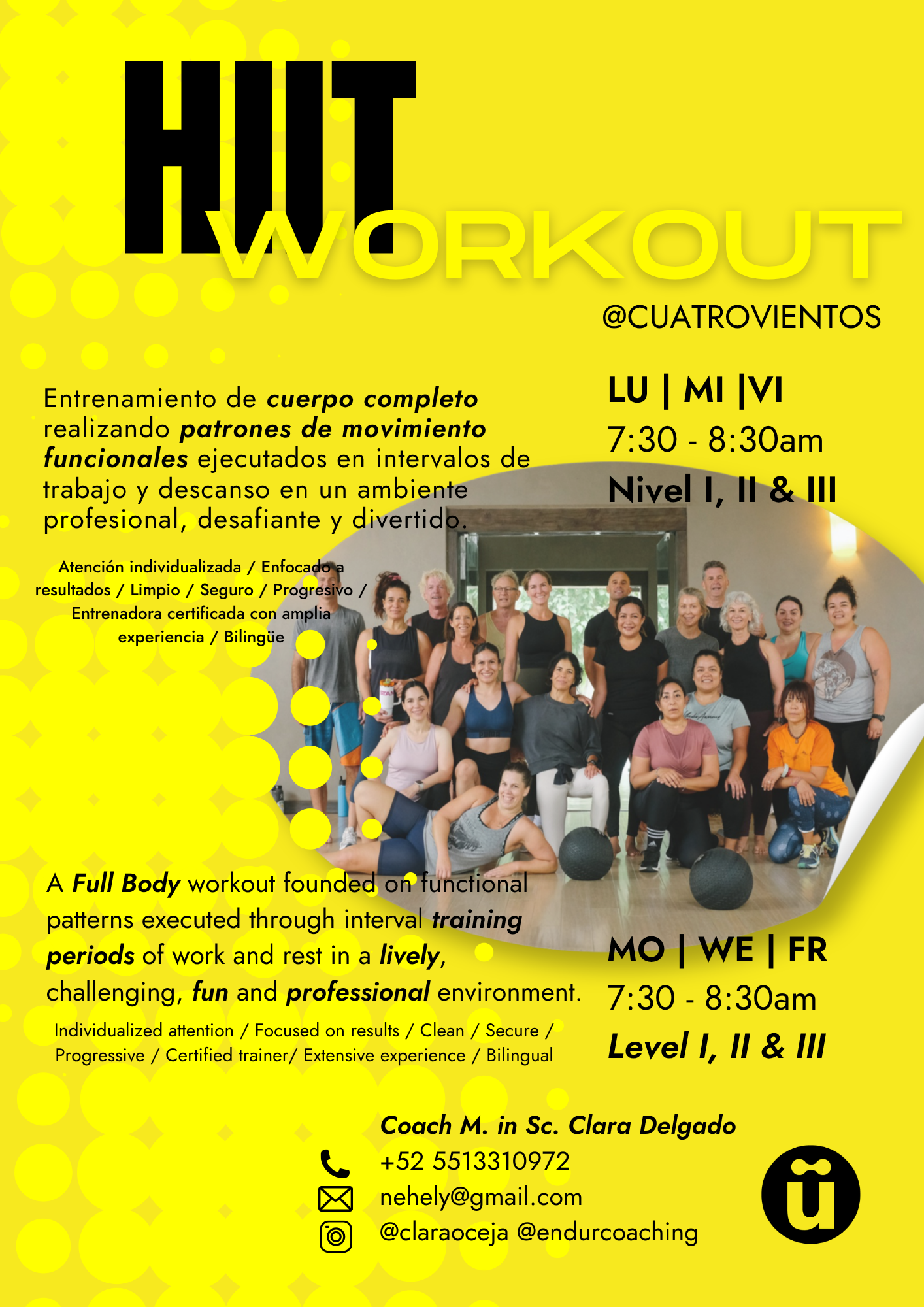 HIIT WORKOUT poster
