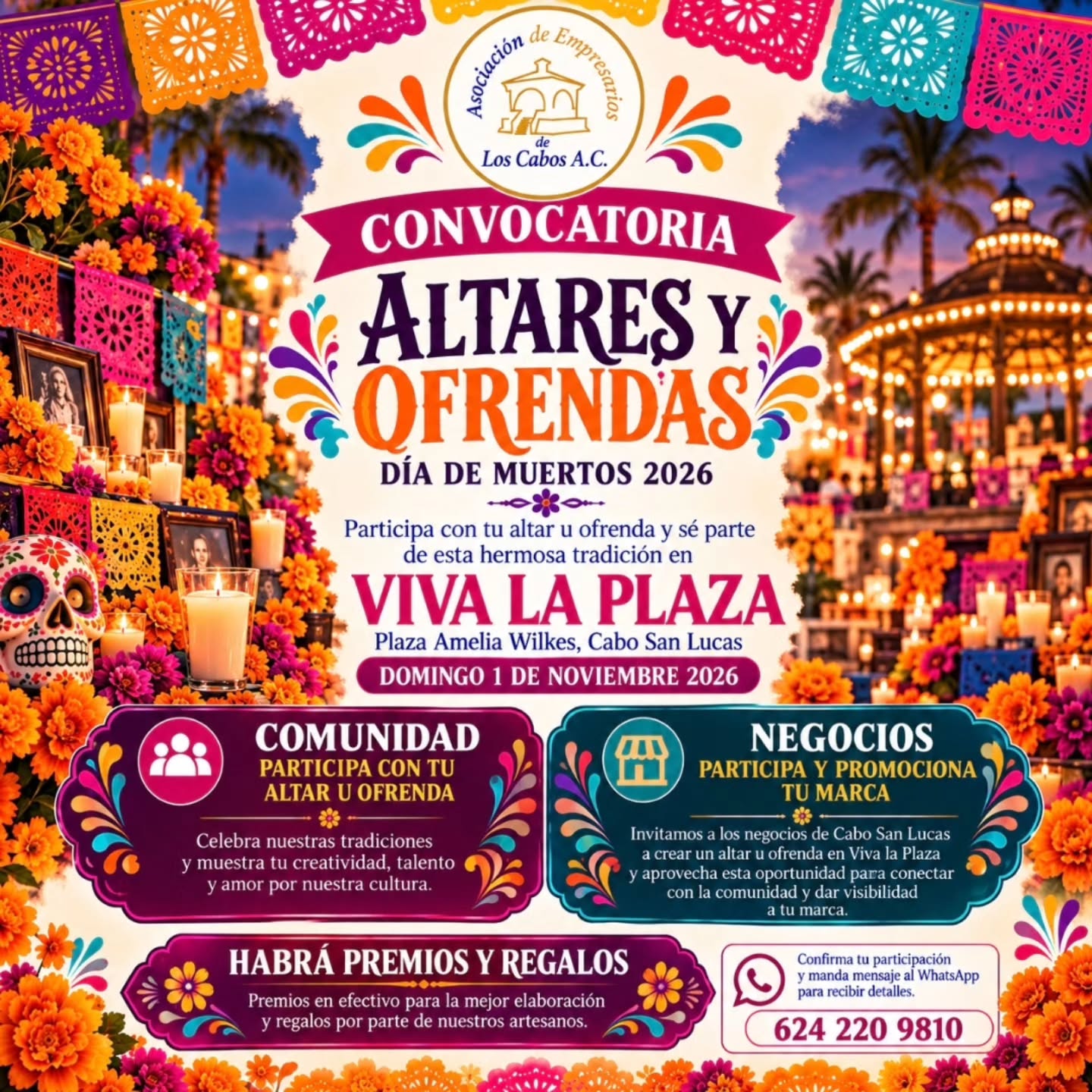 Day of the Dead Altars and Offerings - Viva la Plaza poster