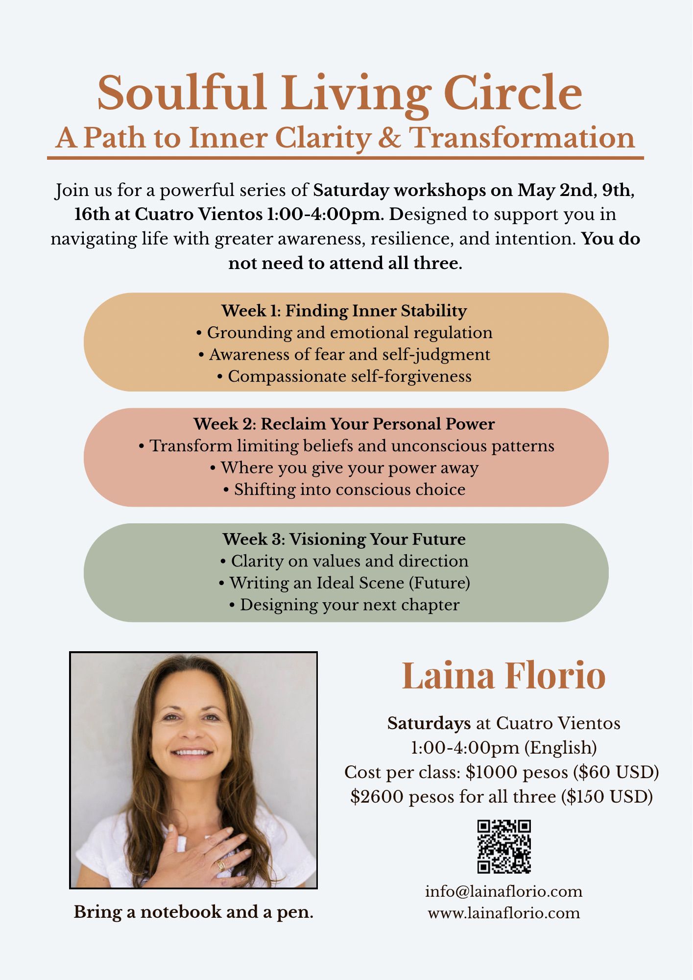 Soulful Living Circle - Week 3: Visioning Your Future poster