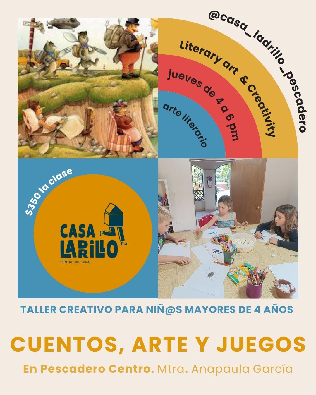 Creative Literary Art Workshop for Children poster