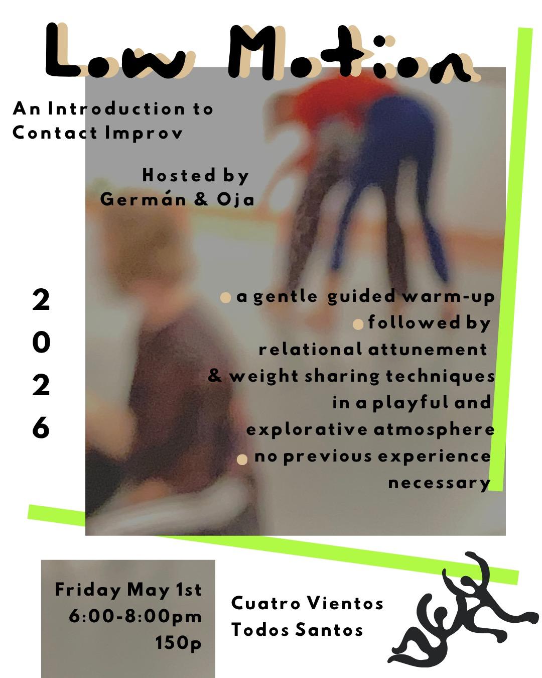 Low Motion: An Introduction to Contact Improv poster