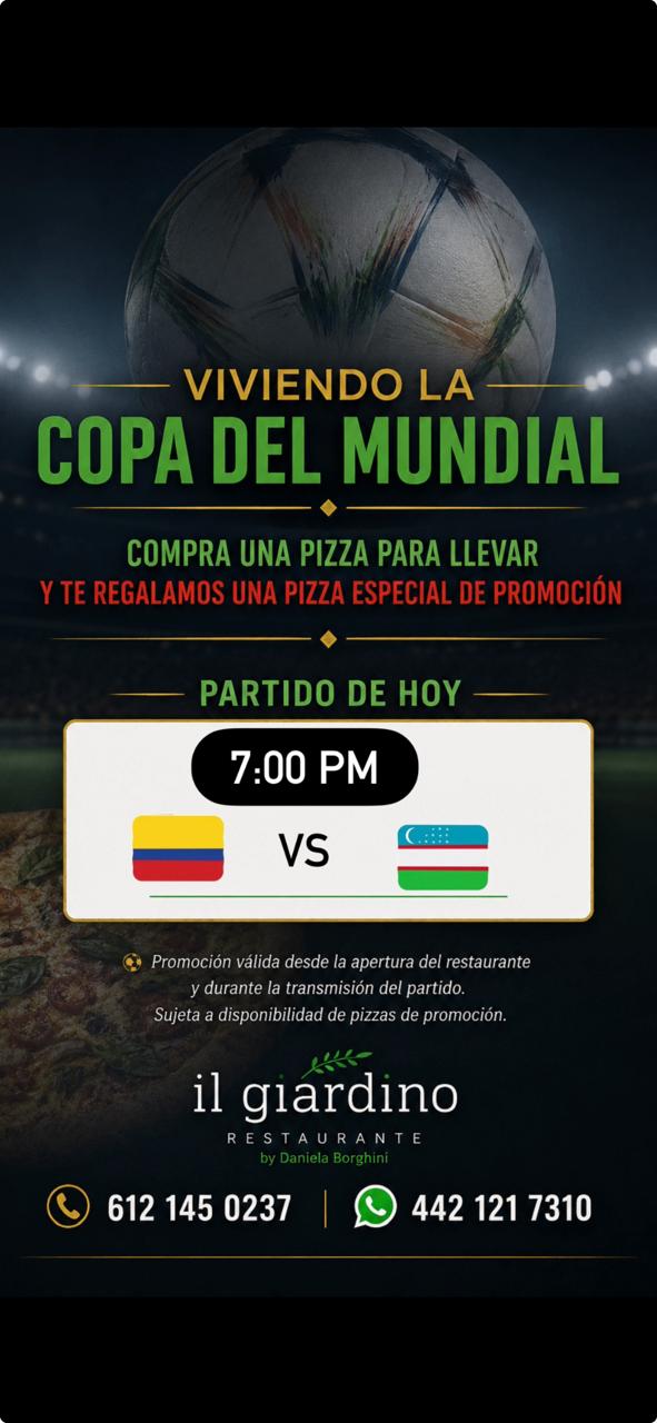 World Cup Match Viewing with Pizza Promotion poster