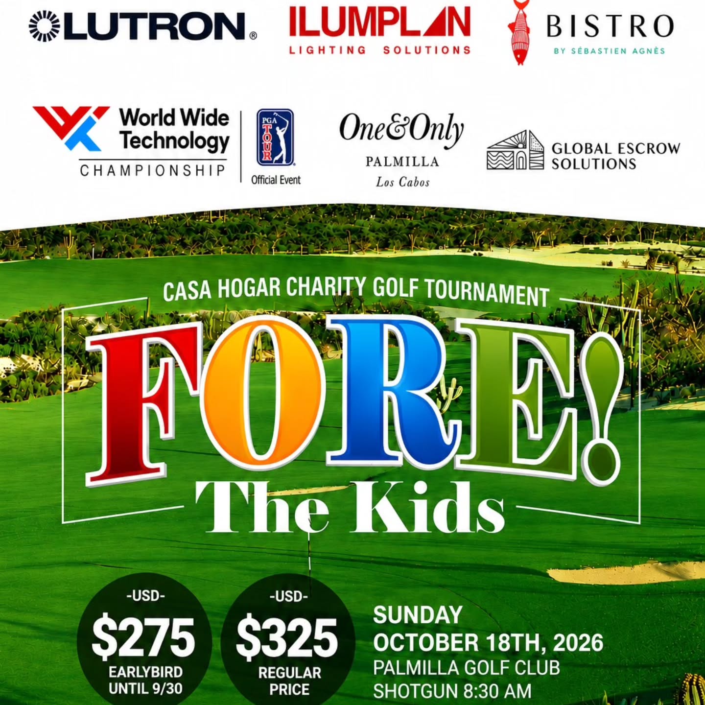 Casa Hogar Charity Golf Tournament - FORE! The Kids