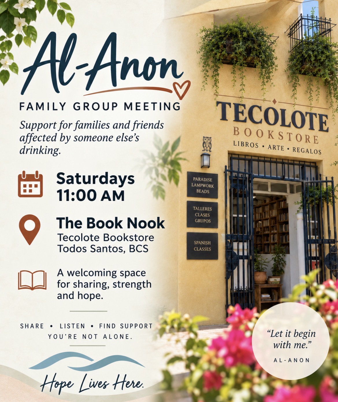 Alanon Family Group Meeting poster