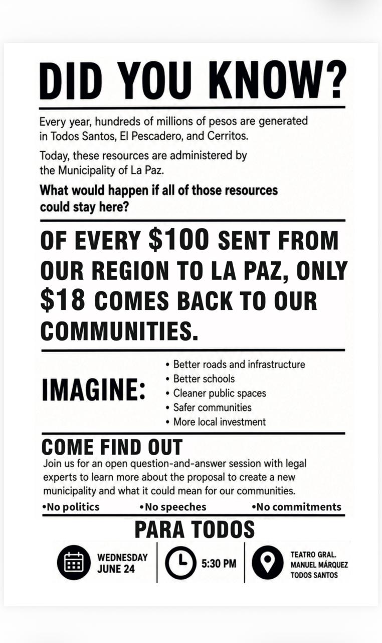 Community Q&A Session on New Municipality Proposal poster