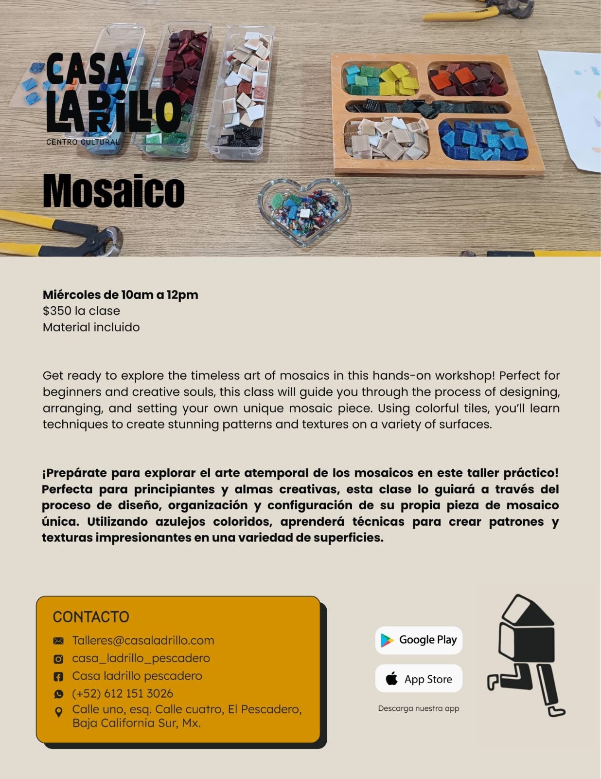 Mosaic Workshop poster