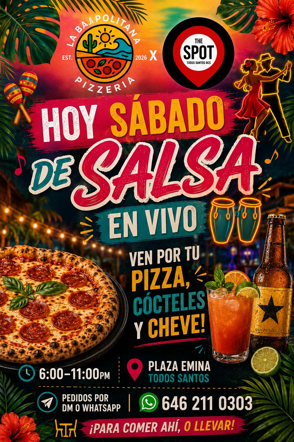 Live Salsa Night at La Bajopolitana poster
