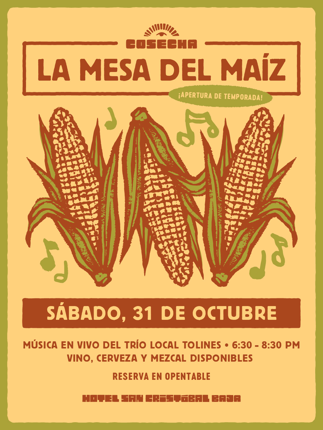 Cosecha - La Mesa del Maíz Season Opening poster