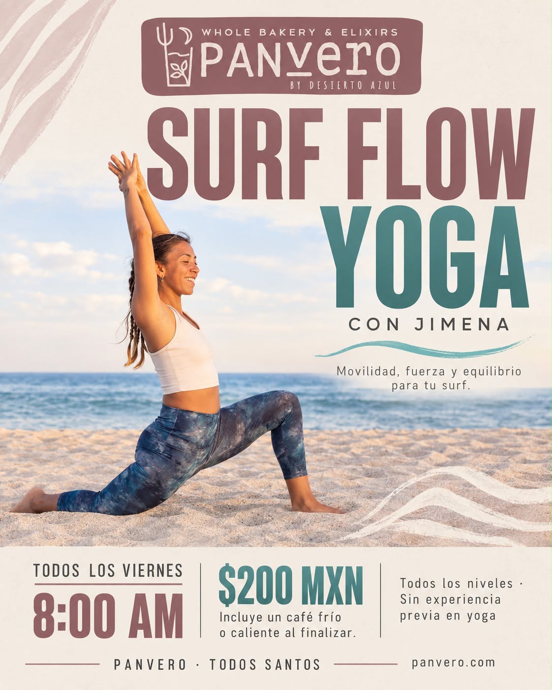 Surf Flow Yoga with Jimena poster