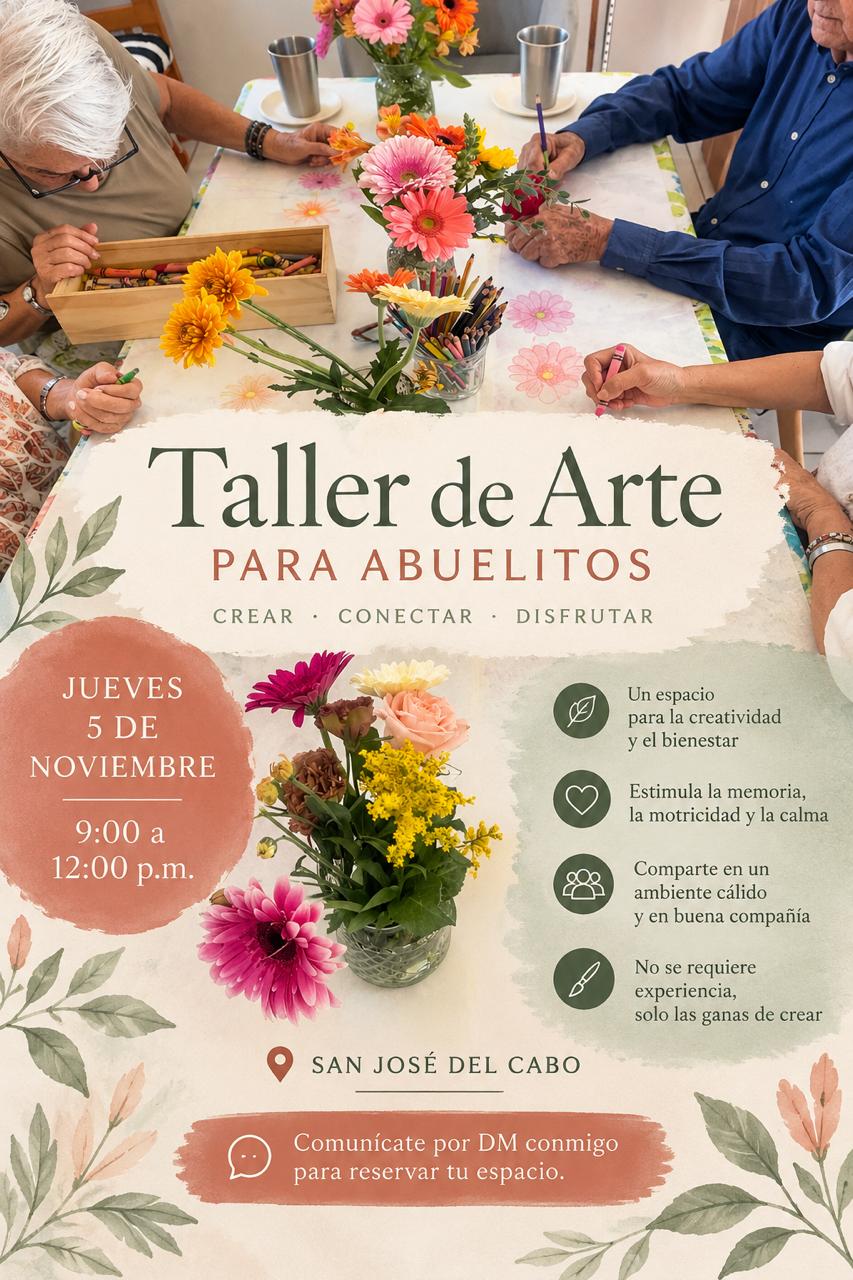 Art Therapy Workshop for Grandparents poster
