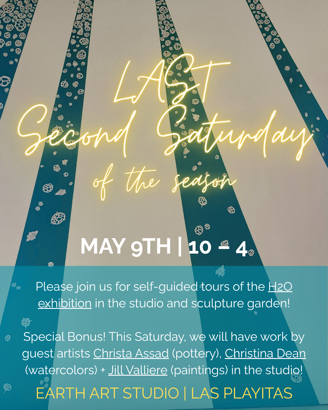 Second Saturdays at Earth Art Studio poster