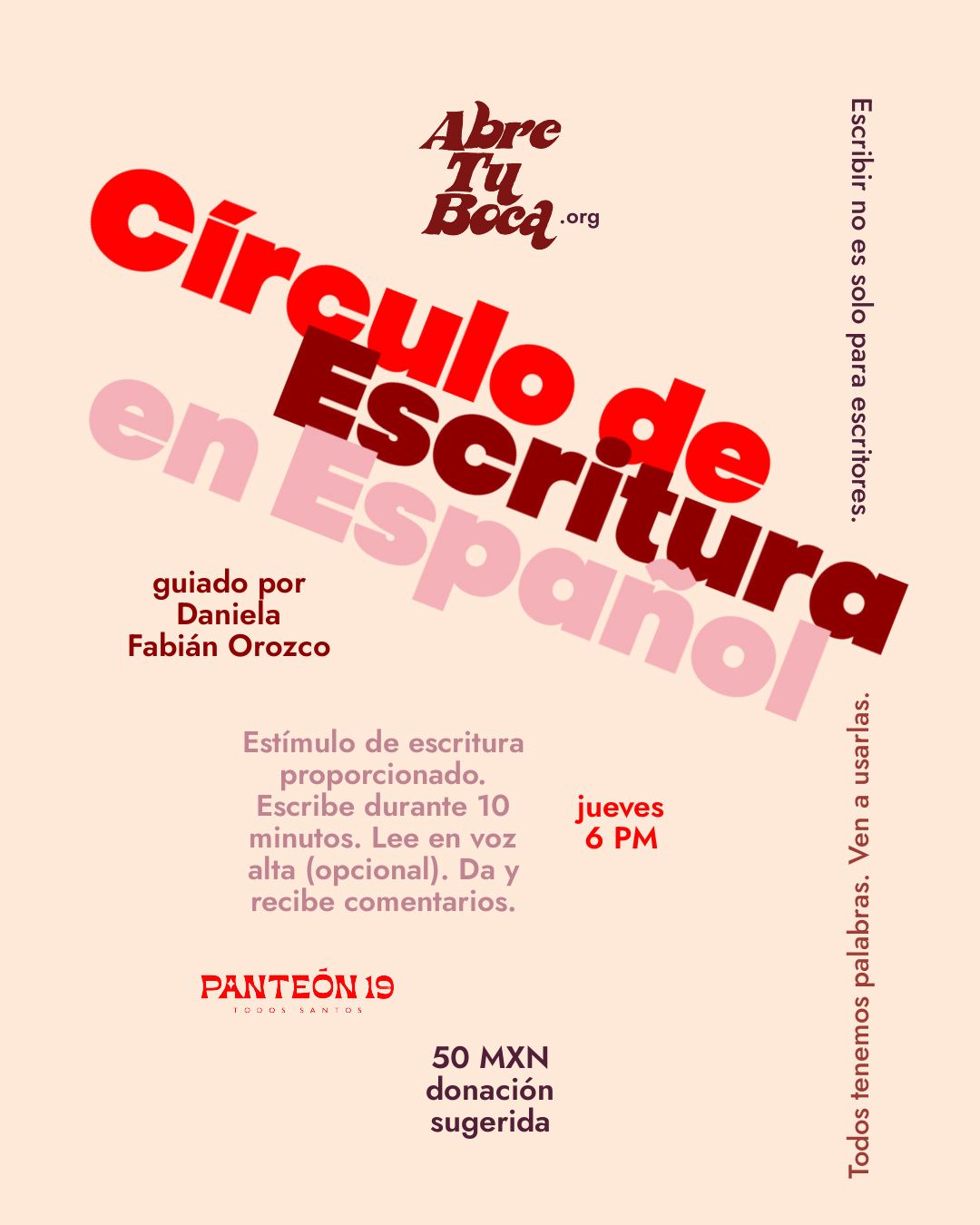 Spanish Writing Circle poster