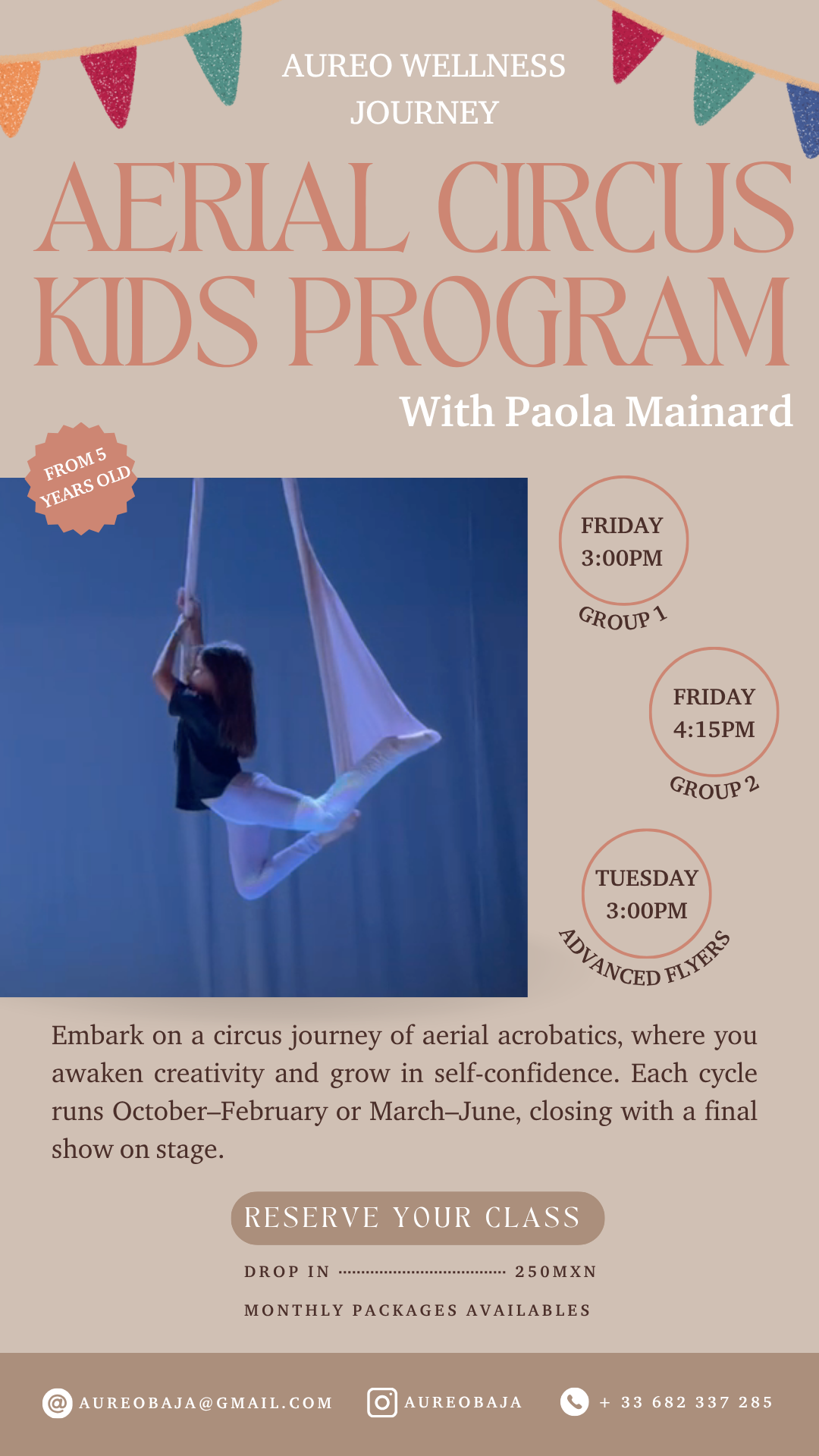 Aerial Circus Program with Paola poster