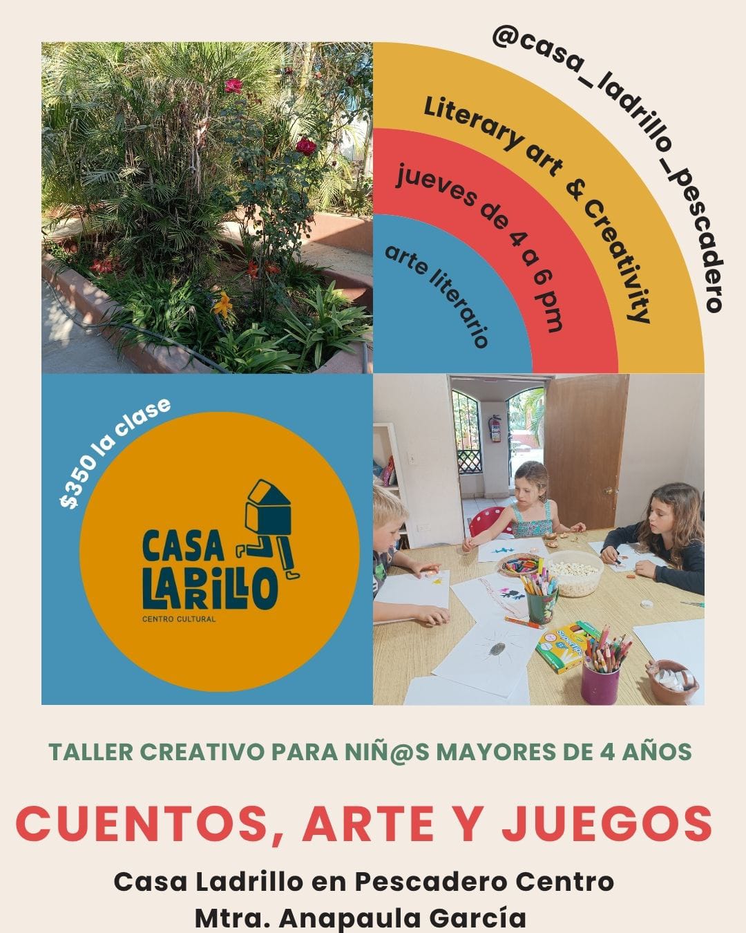 Creative Workshop for Children: Stories, Art and Games poster
