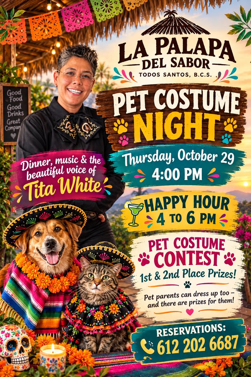 Pet Costume Night — Tita White live (La Palapa del Sabor)