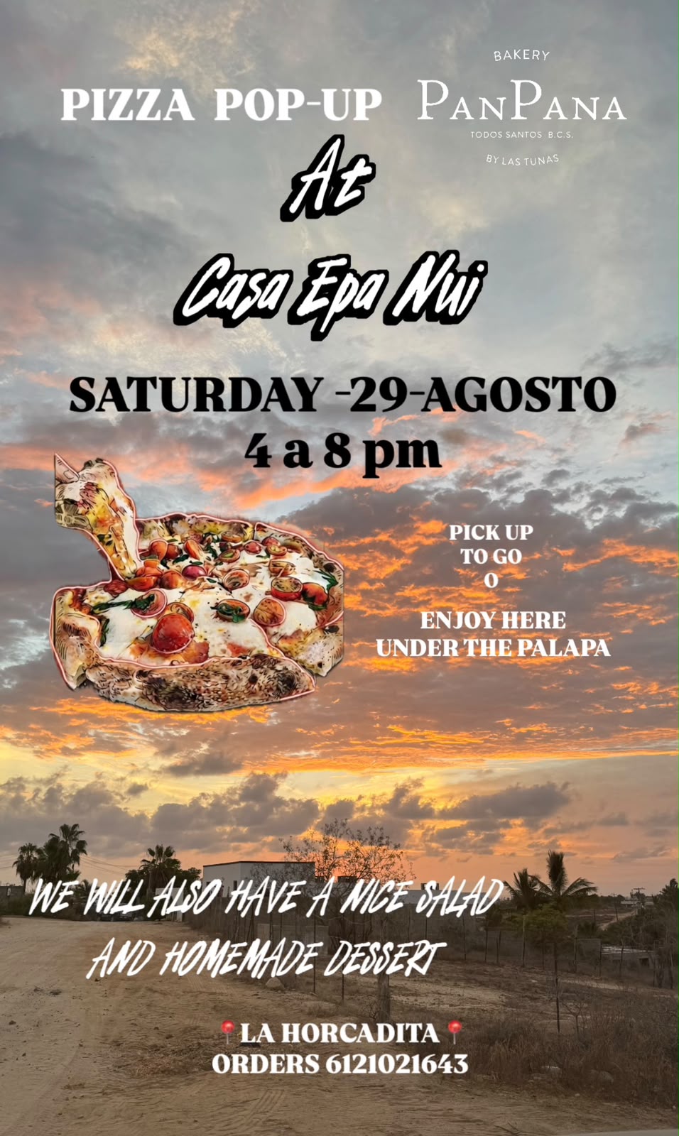 Pizza Pop-Up at Casa Epa Nui poster