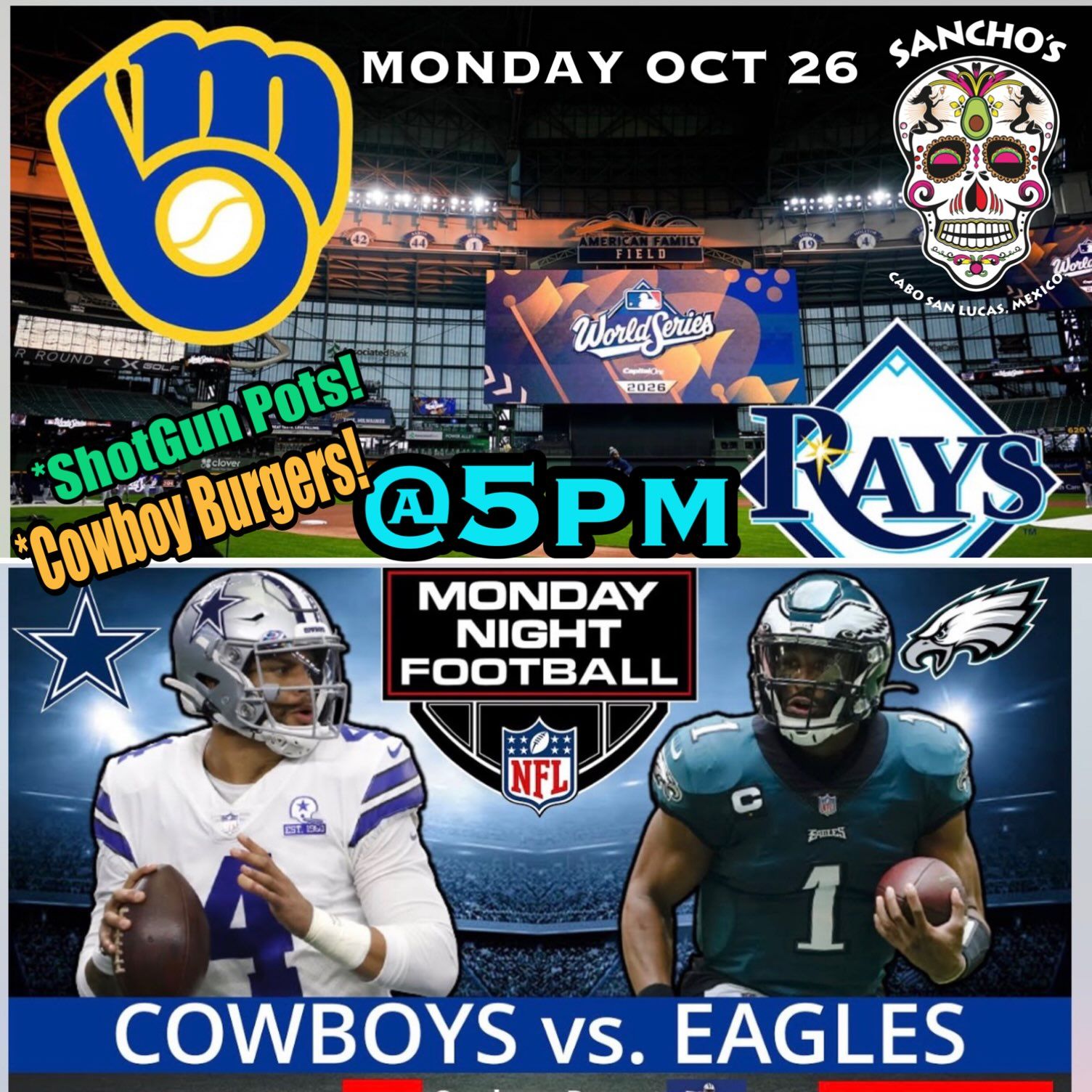 Cowboys vs Eagles Monday Night Football